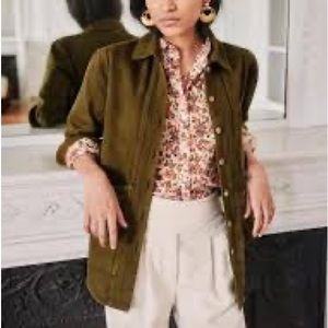 Sezane Olive Will Chore Jacket